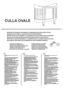 Istruzioni per montaggio lettino ovale